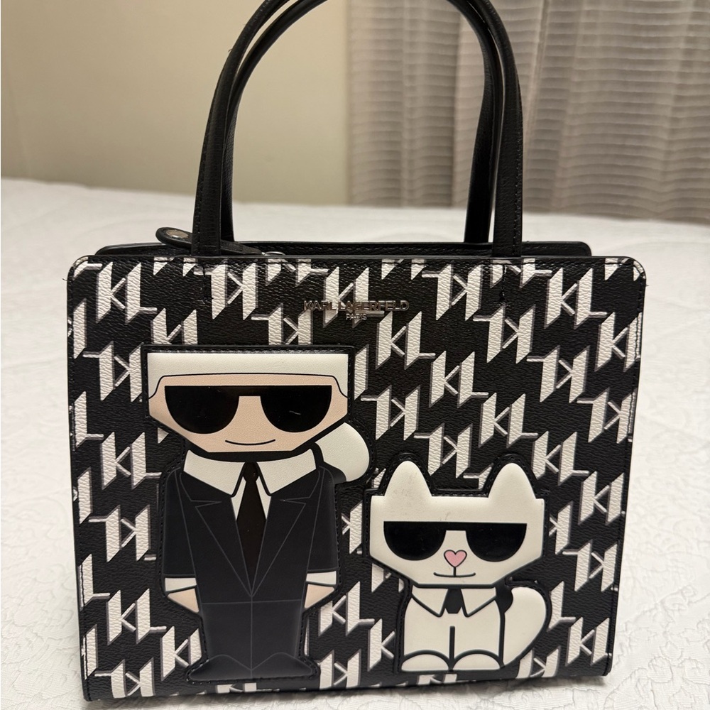 Karl Lagerfeld Monochrome Graphic Men's Bag